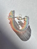 Rainbow Jelly Hoop Earrings
