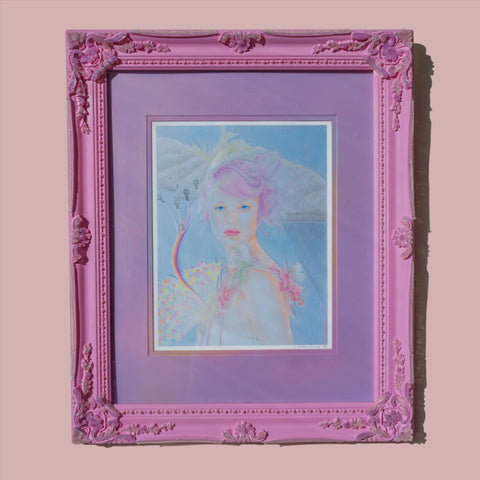 🌈 Rainbow Jelly Ornate Frame, Mirror, OR Framed Art Print 16x20, 20x24 ✨ Pink - Large