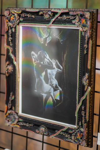 🌈 Rainbow Jelly Ornate Frame, Mirror, OR Framed Art Print 11x14, 14x18 ✨ Black - Medium