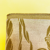 "Broken Glass" Confetti Bag - Gold Scroll Design - Neon pink - Clutch - Zipper Pouch - makeup case - sm med - Handmade by Christina Thomas