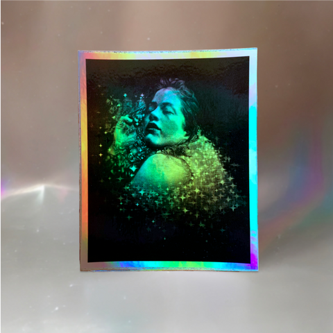 "Overwhelm" - Holographic Sticker