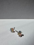 Rainbow Jelly Mini Star-Flower Stud Earrings