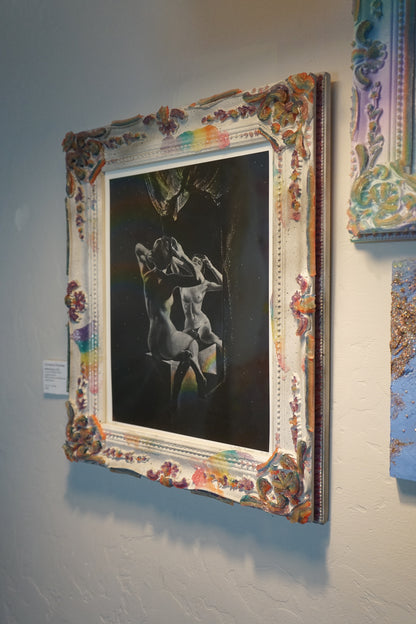 🌈 Rainbow Jelly Ornate Frame, Mirror, OR Framed Art Print 11x14, 14x18 ✨ white/Black - Medium