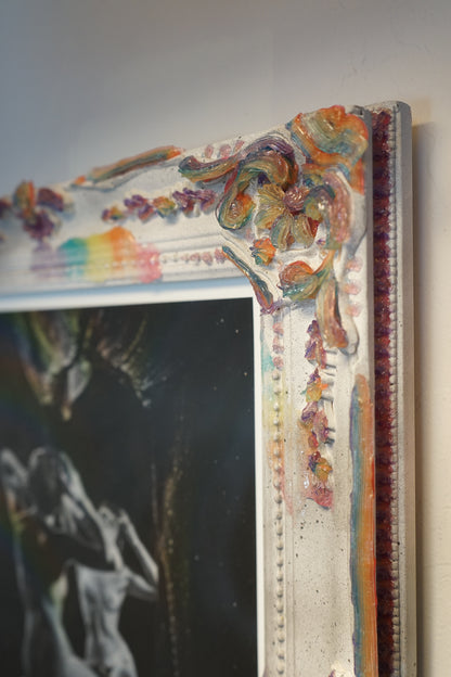 🌈 Rainbow Jelly Ornate Frame, Mirror, OR Framed Art Print 11x14, 14x18 ✨ white/Black - Medium
