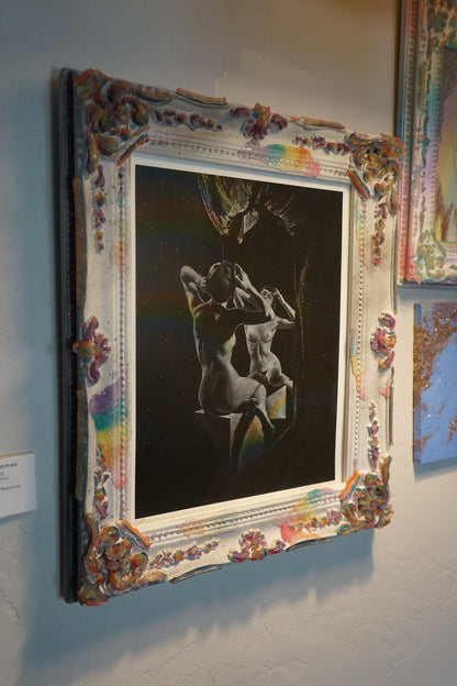 🌈 Rainbow Jelly Ornate Frame, Mirror, OR Framed Art Print 11x14, 14x18 ✨ white/Black - Medium