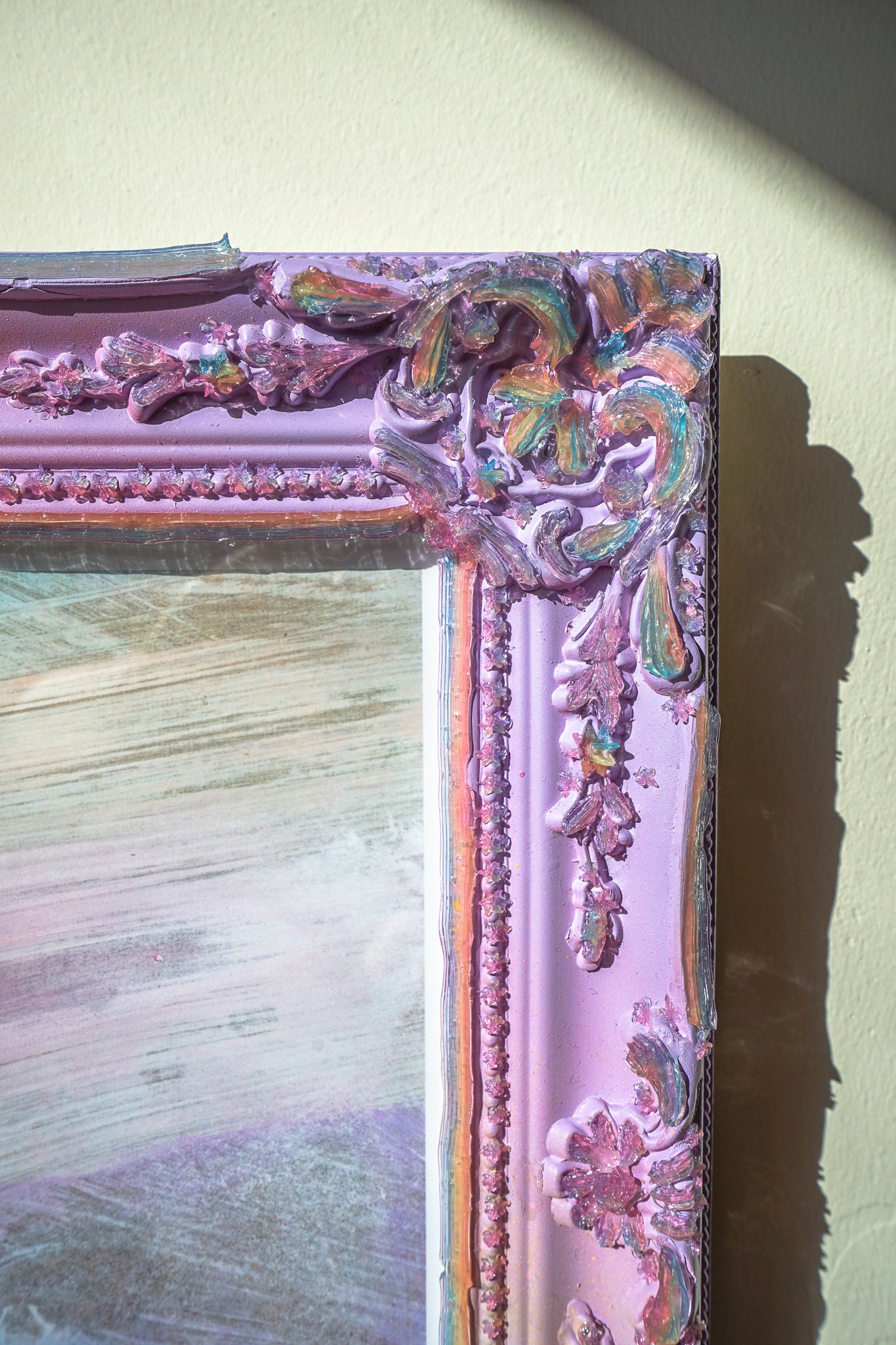 🌈 Rainbow Jelly Ornate Frame, Mirror, OR Framed Art Print 11x14, 14x18 ✨ Lavender - Medium