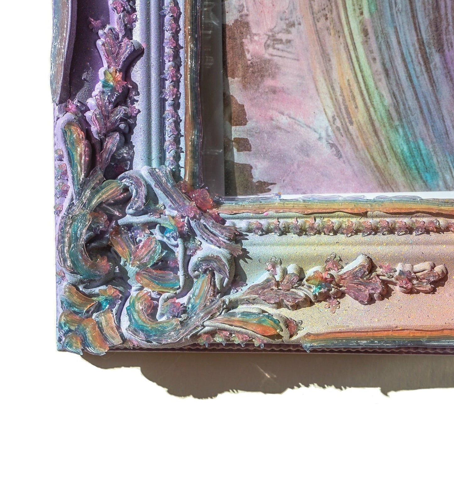 🌈 Rainbow Jelly Ornate Frame, Mirror, OR Framed Art Print 11x14, 14x18 ✨ Lavender - Medium