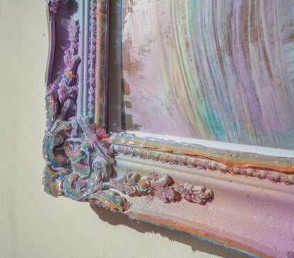 🌈 Rainbow Jelly Ornate Frame, Mirror, OR Framed Art Print 11x14, 14x18 ✨ Lavender - Medium