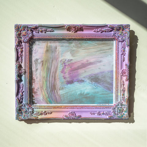 🌈 Rainbow Jelly Ornate Frame, Mirror, OR Framed Art Print 11x14, 14x18 ✨ Lavender - Medium