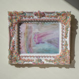 🌈 Rainbow Jelly Ornate Frame, Mirror, OR Framed Art Print 8x10, 12x14 ✨ White - small