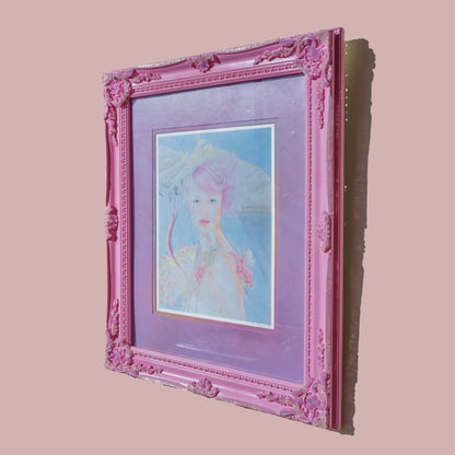 🌈 Rainbow Jelly Ornate Frame, Mirror, OR Framed Art Print 16x20, 20x24 ✨ Pink - Large