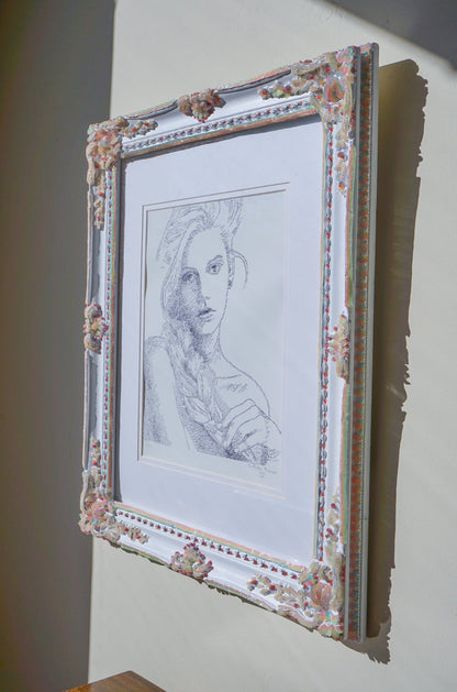 🌈 Rainbow Jelly Ornate Frame, Mirror, OR Framed Art Print 16x20, 20x24 ✨ White - Large