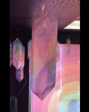 Hanging Crystal CLUSTER PACK of 3 - Rainbow, Smoke, Green, Violet, Rose - home decor - interior design