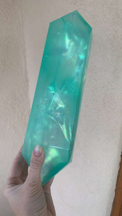 Hanging Crystal CLUSTER PACK of 3 - Rainbow, Smoke, Green, Violet, Rose - home decor - interior design