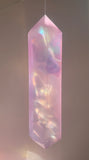 Hanging Crystal CLUSTER PACK of 3 - Rainbow, Smoke, Green, Violet, Rose - home decor - interior design
