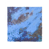Abstract Glitter Painting "Map" - 8x8 small - Periwinkle and Lavender - by Christina Thomas