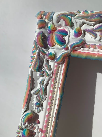 🌈 Rainbow Jelly Frame 8x10 ✨ Ornate Rococo Victorian Venetian  Translucent ~ Vertical or Horizontal